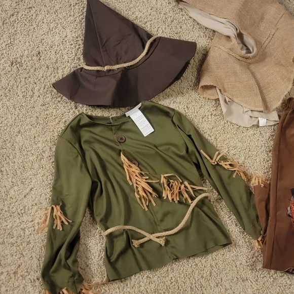 Kids Size Small (5-6) Wizard Of Oz Scarecrow Costume Amazon - Picture 2 of 8